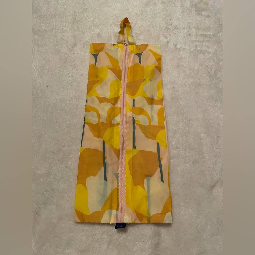 Baggu Large 3D Zip Pouch in Golden Poppy